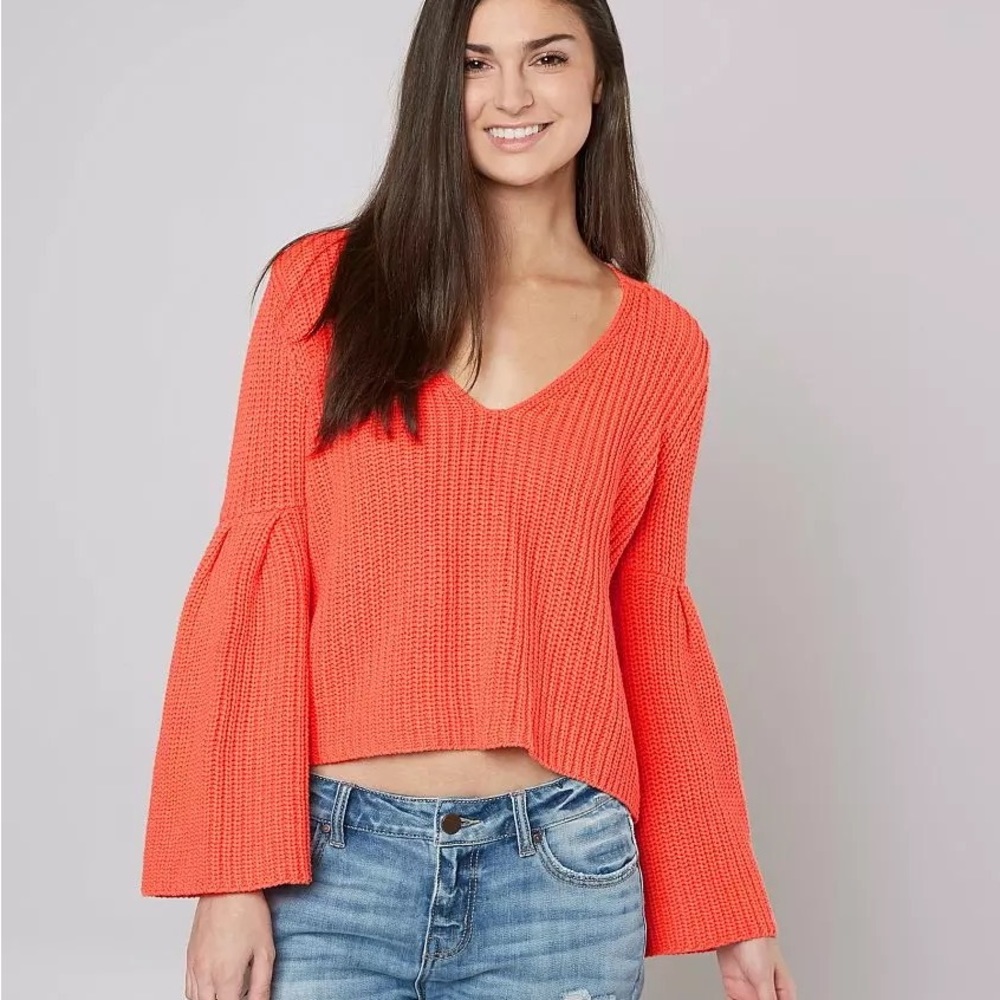 Free People Bell Sleeve Sweater